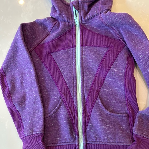 Ivivva Purple Kids Hoodie lululemon kids size 8 - Picture 3 of 4